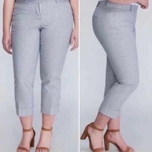 Lane Bryant Striped Cropped Pants, size 24, new!
